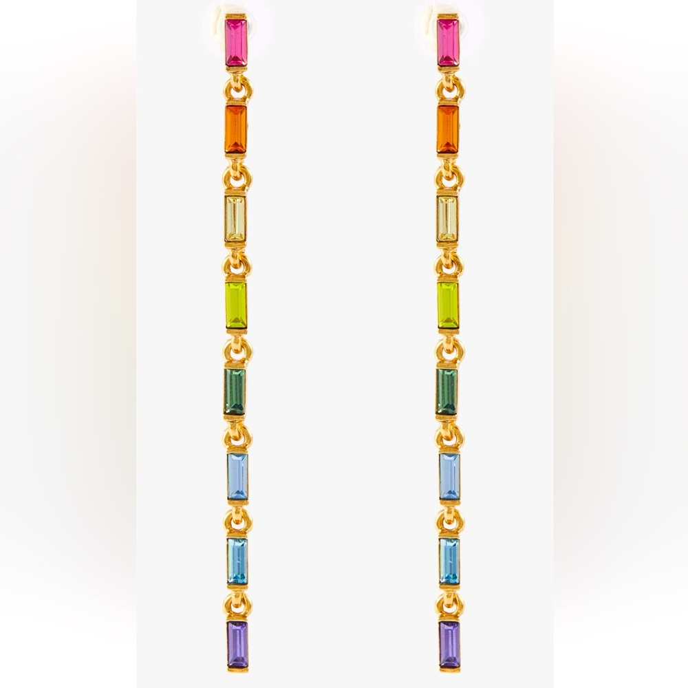 #87 Oscar de la Renta Crystal Embellished Earrings